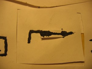 paper/glue inital switch My first attempt at a switch made out of paper and glue.