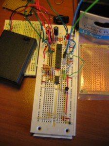 Breadboarded Light and Temp Logger