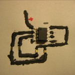 The finished circuit after wires had been added to improve the trace quality.